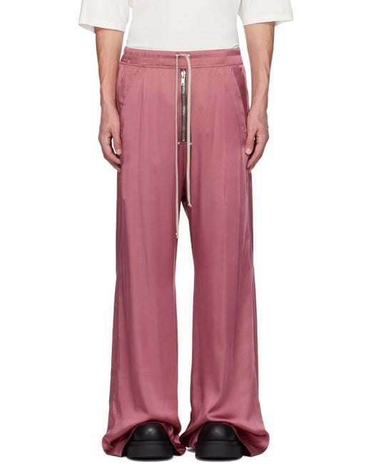 メンズ Rick Owens Porterville Bela ワイドパンツ レッド | Lyst