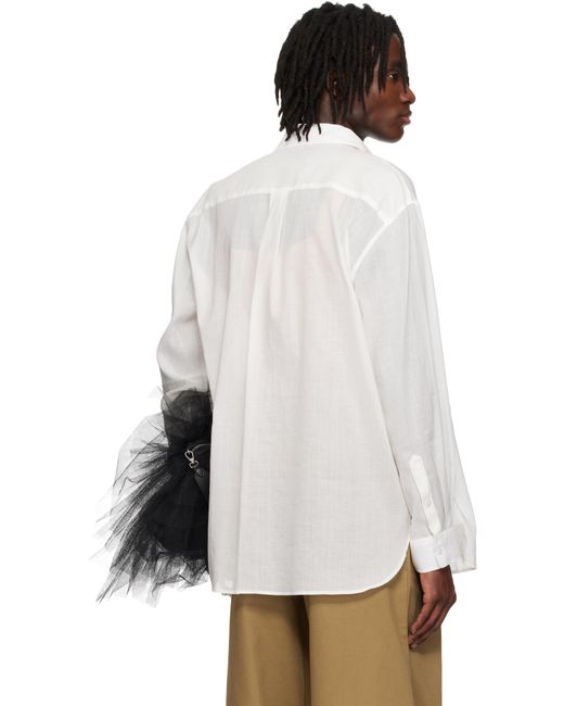 Chemise Blanche À Image Florale Simone Rocha pour homme en coloris White