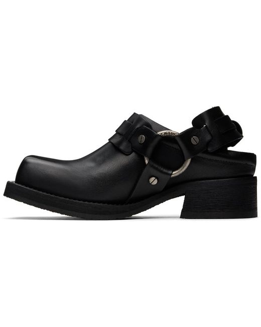 Acne Black Harness Loafers