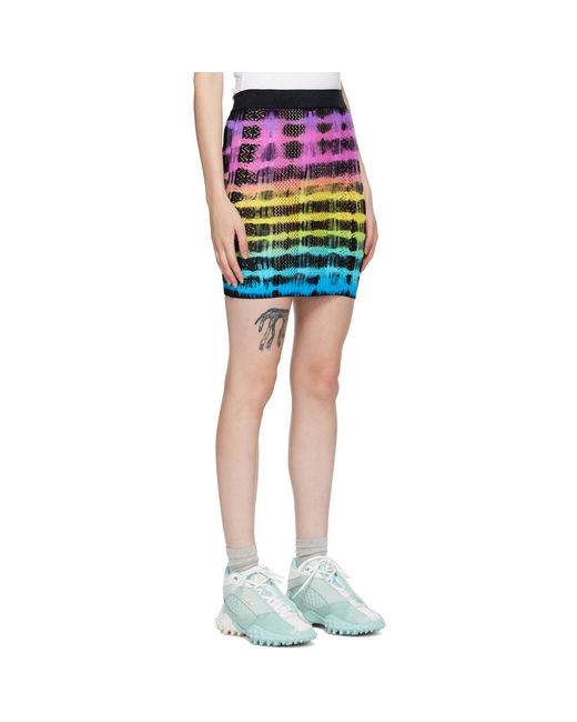 AGR Black Tie-Dye Miniskirt