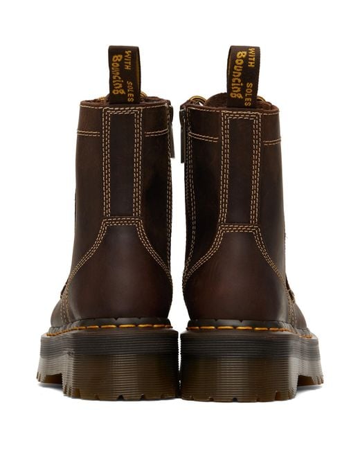 Dr. Martens Brown Jadon Arc Platform Boots