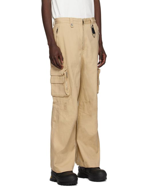 C2H4 Natural Construction Cargo Pants for men