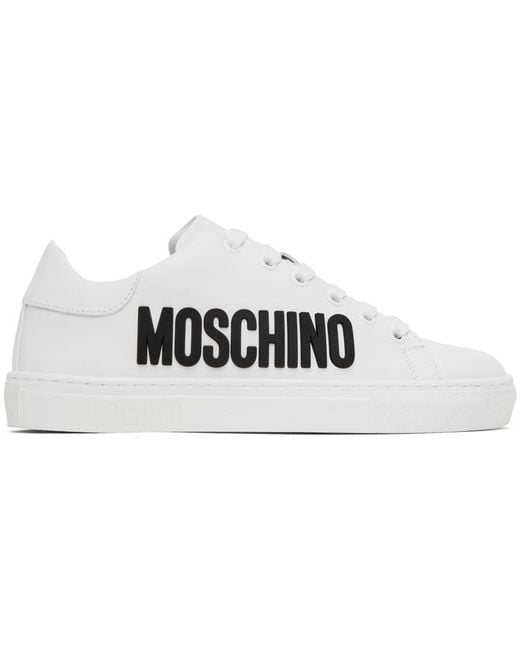 Moschino Black White Logo Sneakers