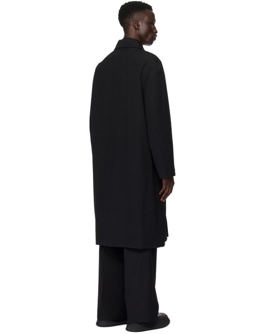 Jil Sander Black Press-stud Coat for men