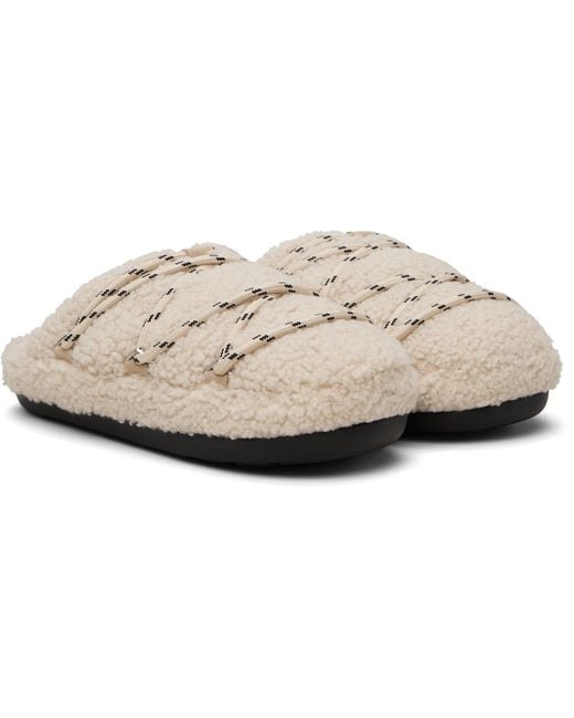 Moon Boot Black Teddy Slipper Loafers