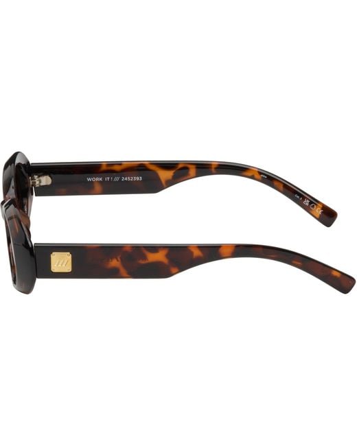 Le Specs Gray 'Work It! Sunglasses