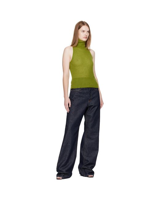 Tom Ford Green Cashmere Silk Turtleneck