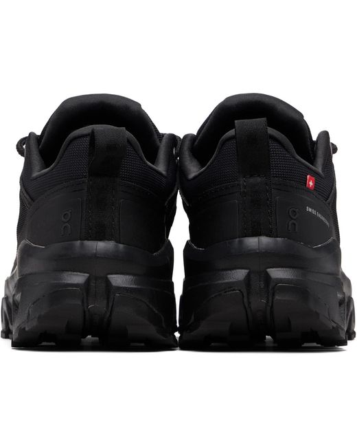 On Shoes Black Cloudrock Low Waterproof Sneakers