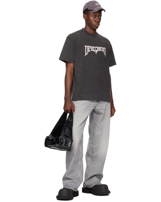 T-shirt psychic gris 032c pour homme en coloris Black