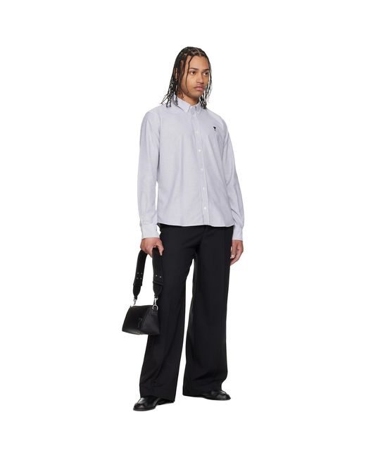 AMI Black Nylon Marcel Bag for men