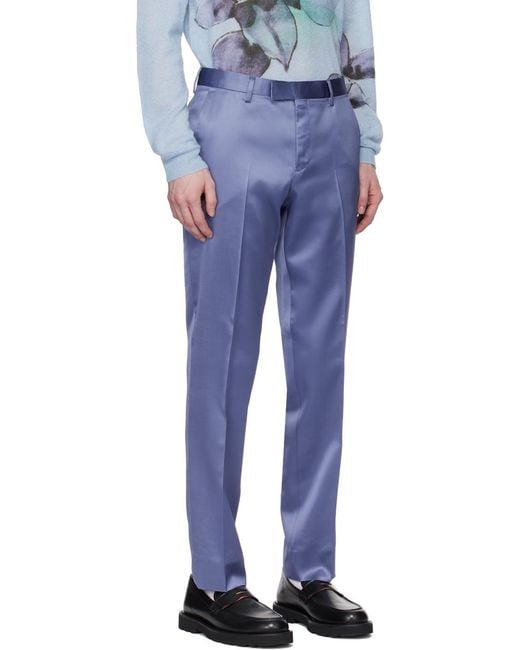 Paul Smith Blue Straight-leg Trousers for men