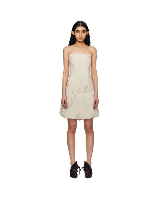 OTTOLINGER Black Off- Deconstructed Minidress