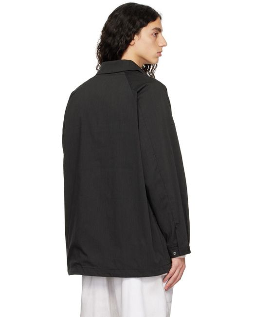 Snow Peak Black Fire-resistant Jacket for men