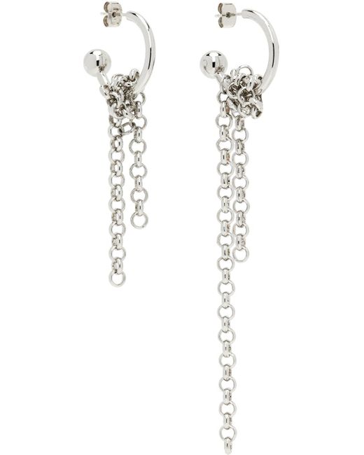 Justine Clenquet White Gina Earrings