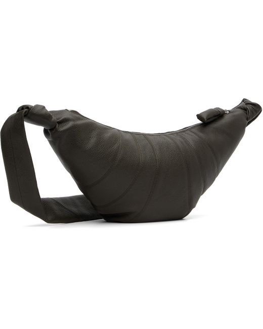 Moyen Sac Croissant Brun Lemaire en coloris Black