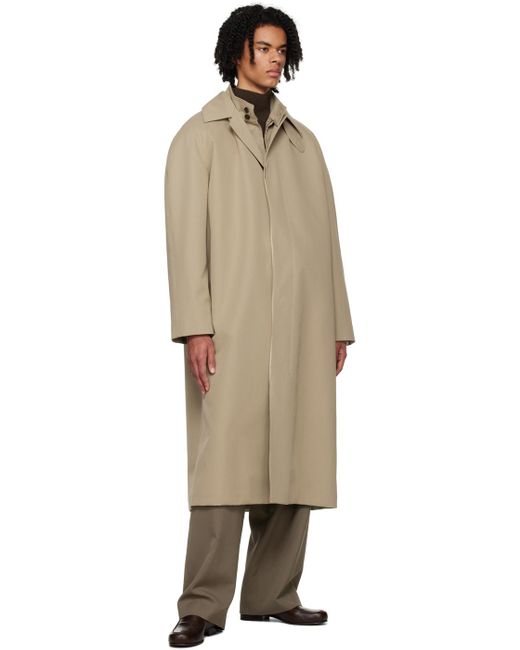 The Row Black Beige Johnson Coat for men