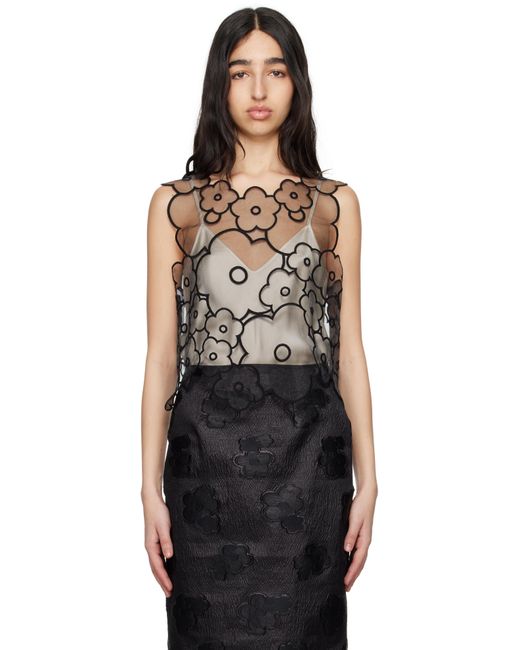CECILIE BAHNSEN ブラック Alfie トップス Black