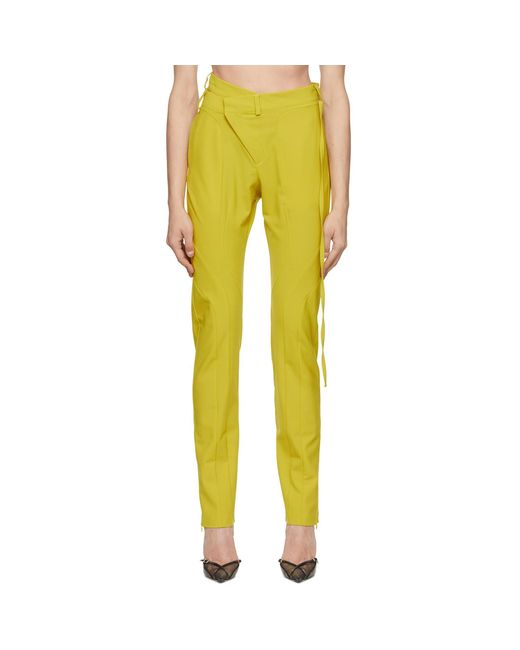OTTOLINGER Yellow Polyester Trousers