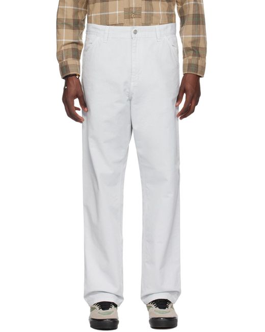 Pantalon de travail gris Carhartt pour homme en coloris White
