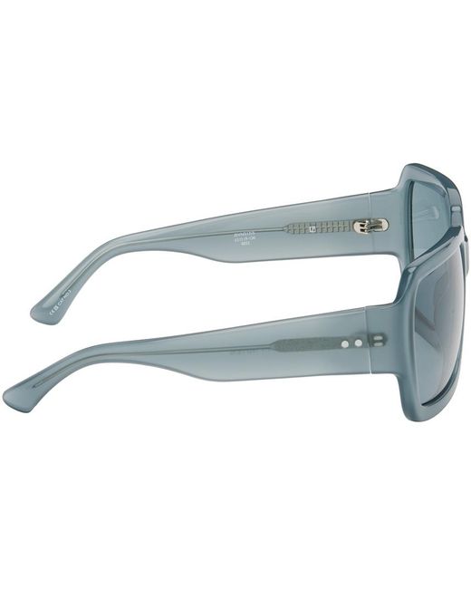 Dries Van Noten Blue Linda Farrow Edition Oversized Sunglasses for men