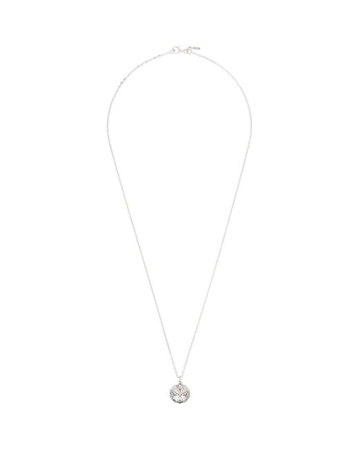 Emanuele Bicocchi White Logo Scudo Necklace for men
