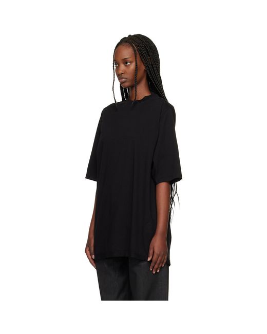 Rick Owens Black Temple Jumbo Ss T-Shirt
