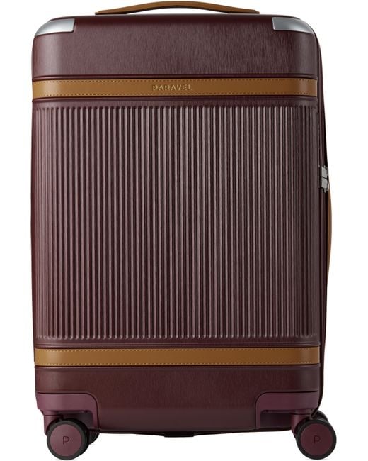Paravel Brown Aviator Carry-On More Suitcase for men