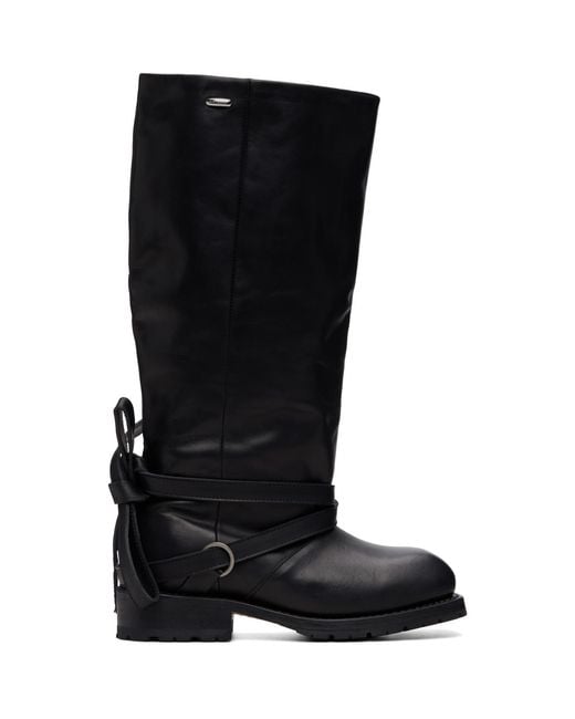 Our Legacy Black High Engine Tall Boots