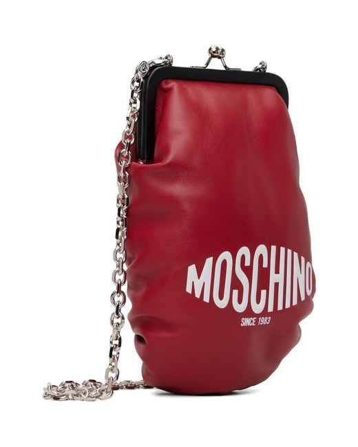 Moschino Red Boxing Gloves Bag