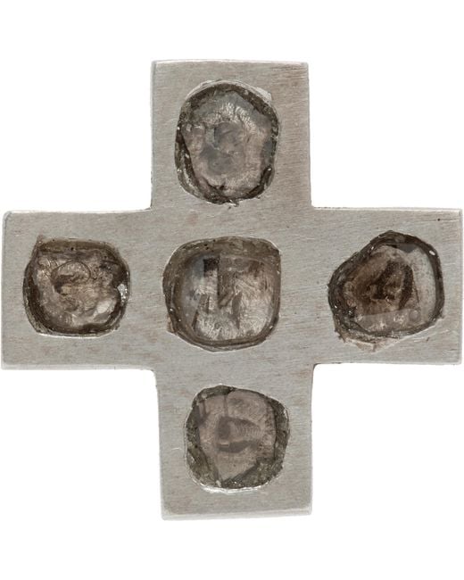 Parts Of 4 Gray Plus Mega Pavé Earring for men