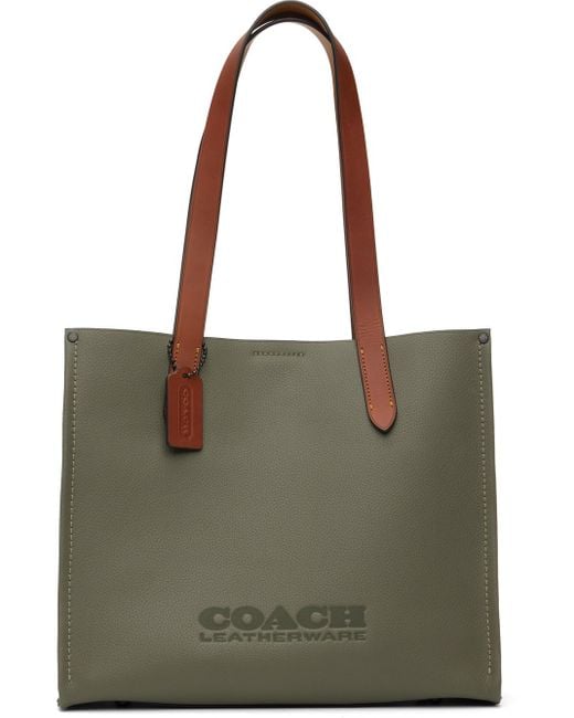 COACH Green Relay Tote for men