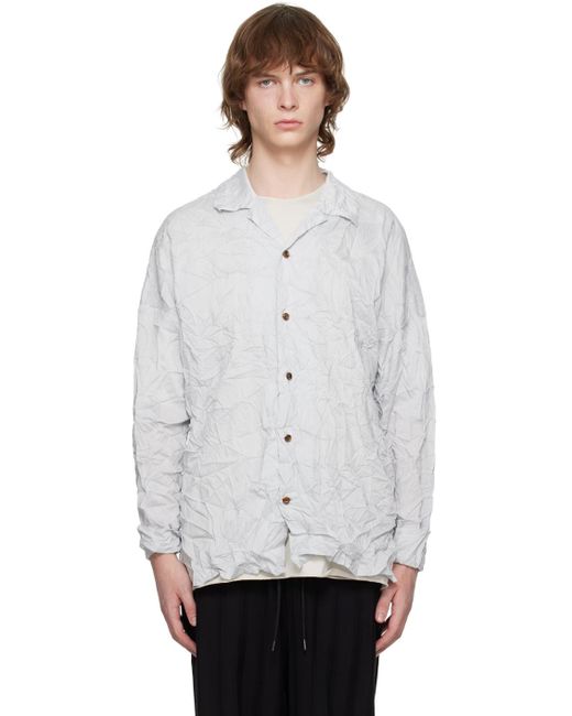 Attachment White Wrinkled Shirt for men