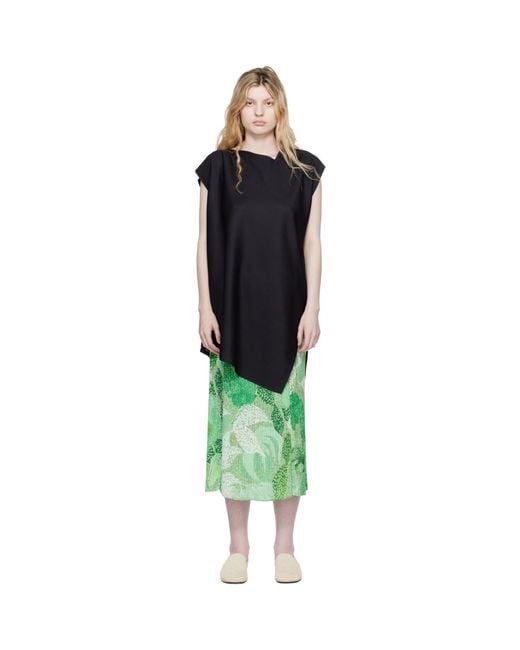 Pleats Please Issey Miyake Green A-Poc Sea Glass Top