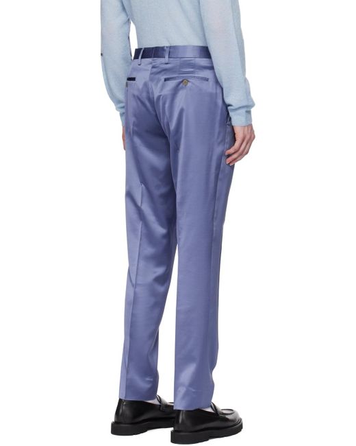 Paul Smith Blue Straight-leg Trousers for men