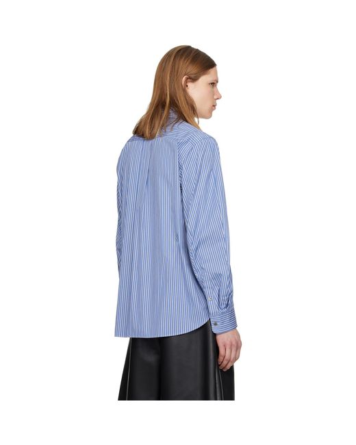 Sacai Blue Poplin Shirt for men