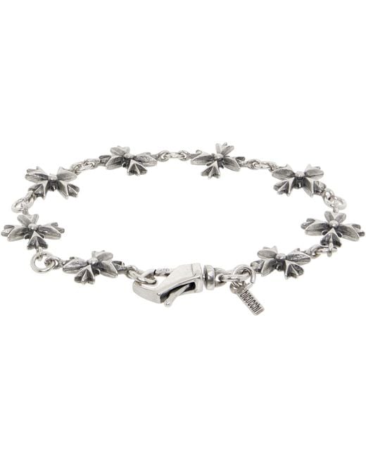 Emanuele Bicocchi Black Crest Bracelet for men