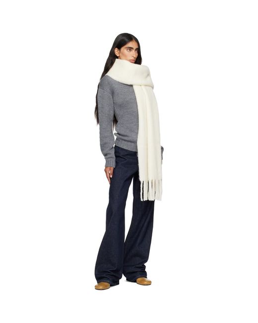 Givenchy White Off- Paris' Large Scarf