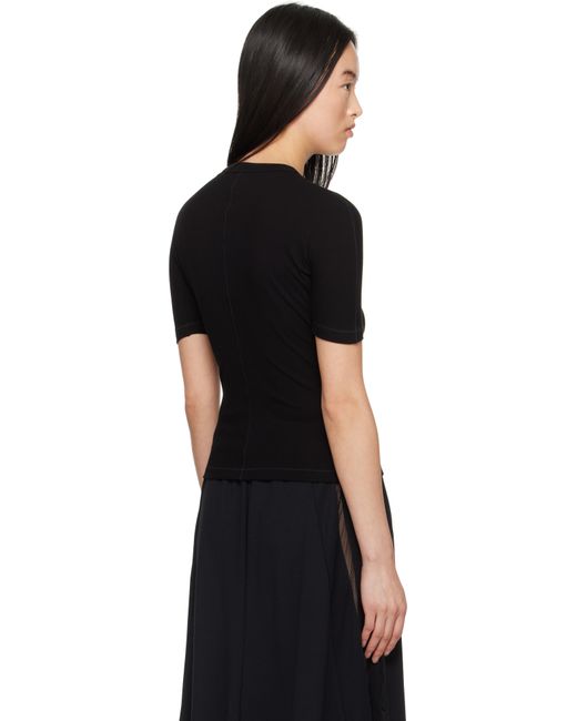 Y-3 Black Fitted Short Sleeve T-Shirt