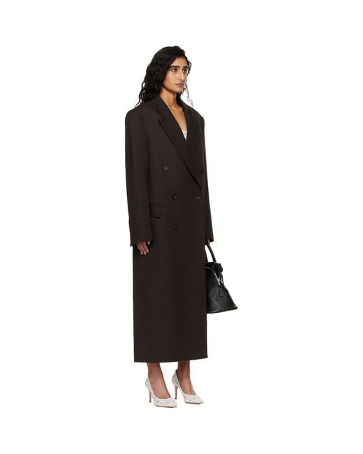 Frankie Shop Black Jane Long Coat