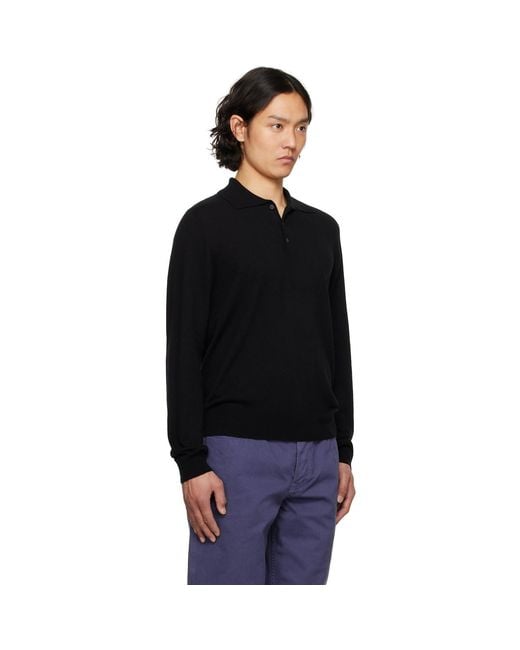 The Row Black Judi Polo for men