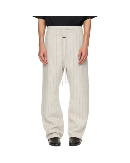 Fear Of God Natural Double Face Wool Baseball Flared Trousers for men