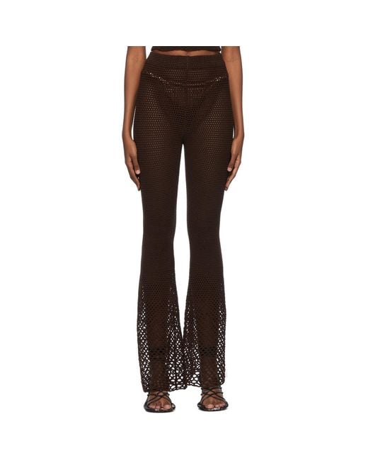 Isa Boulder Black Acrylic Lounge Pants