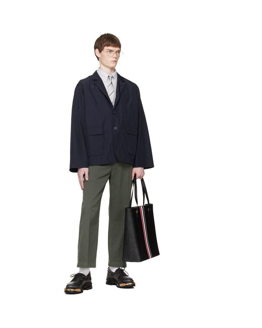 Thom Browne Blue Packable Flap Pocket Blazer for men