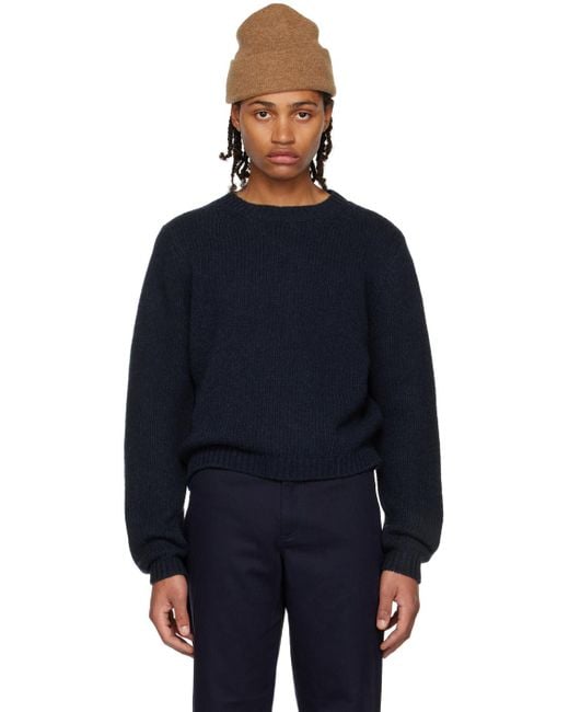 K.ngsley Blue Ssense Exclusive Fisherman Sweater for men