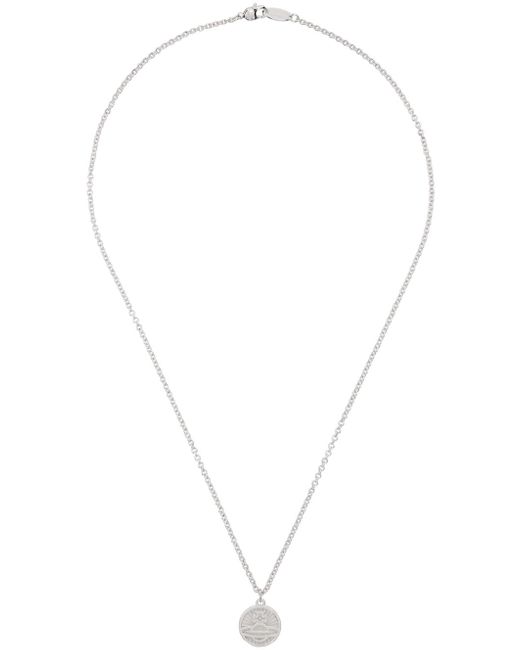 Vivienne Westwood White Silver Richmond Pendant Necklace for men