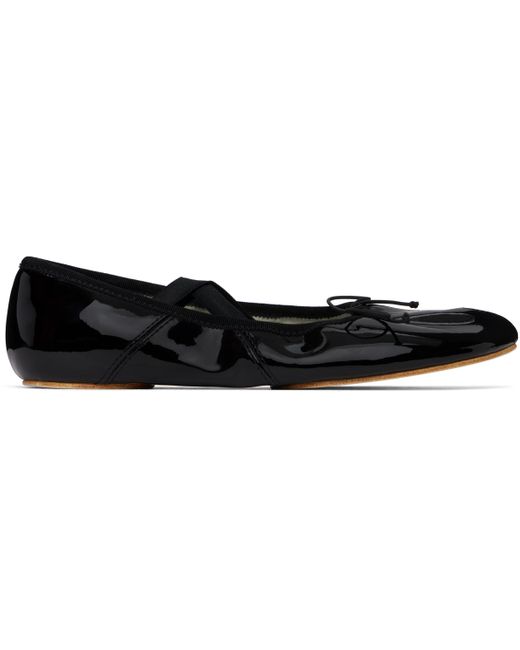 Tory Burch Black Mary Jane Bow Ballerina Flats