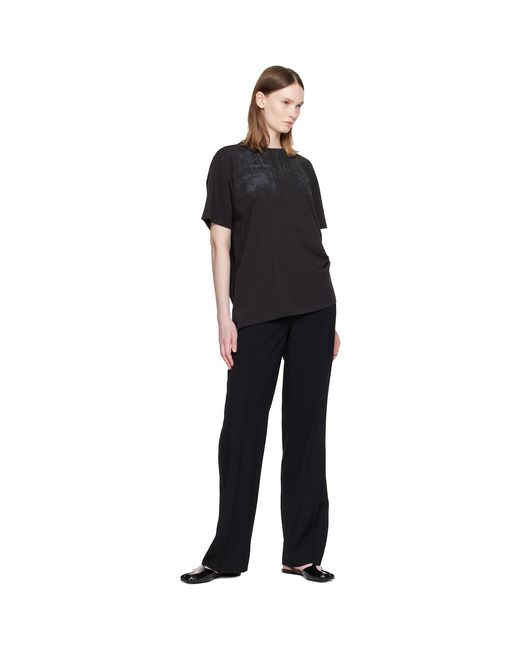 Maison Margiela Black Numbers Regular T-Shirt