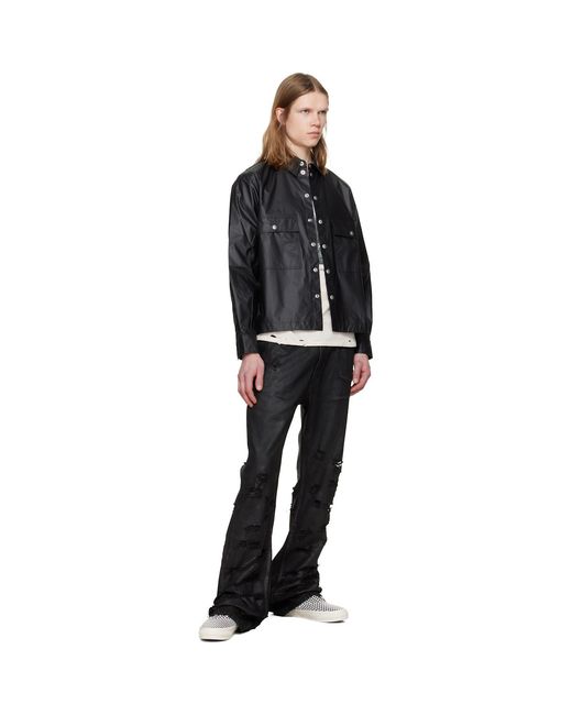JKEEFER Black Eddie Work Shirt for men