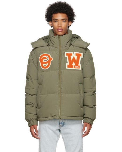 Off-White c/o Virgil Abloh Multicolor Off- Patches Down Jacket for men