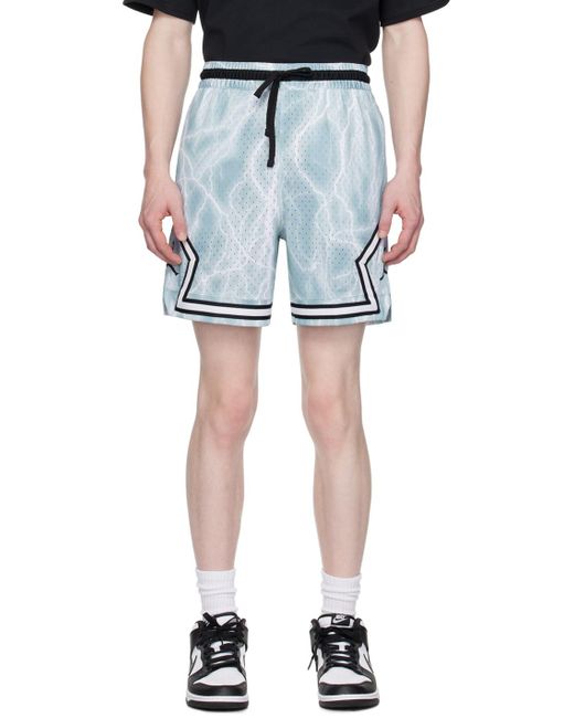 Nike Blue & White Sport Diamond Shorts for men
